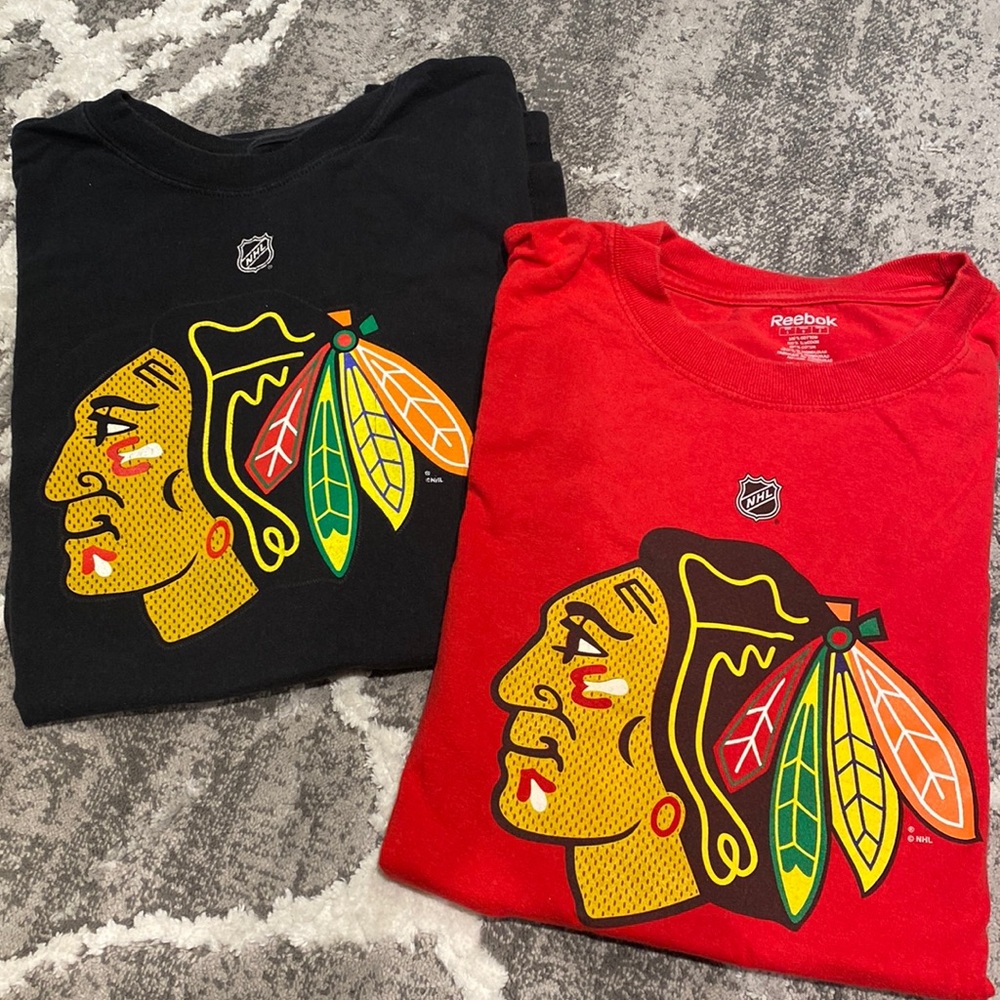 Men’s Large Blackhawk T-Shirts (2)